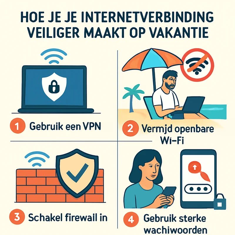 Hoe je je internetverbinding veiliger maakt op vakantie