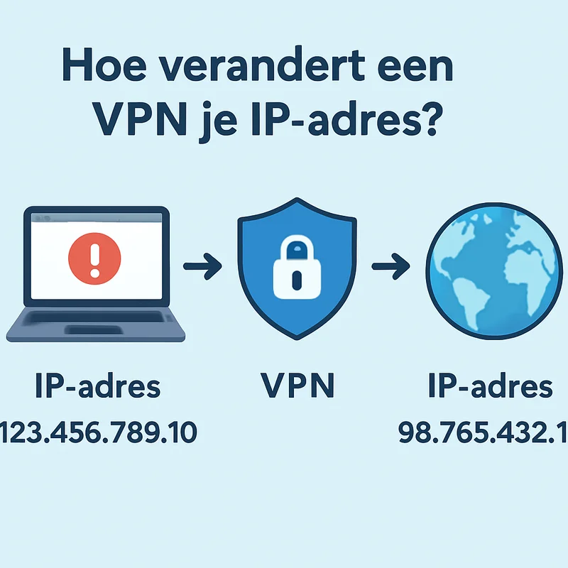 Hoe verandert een VPN je IP-adres?