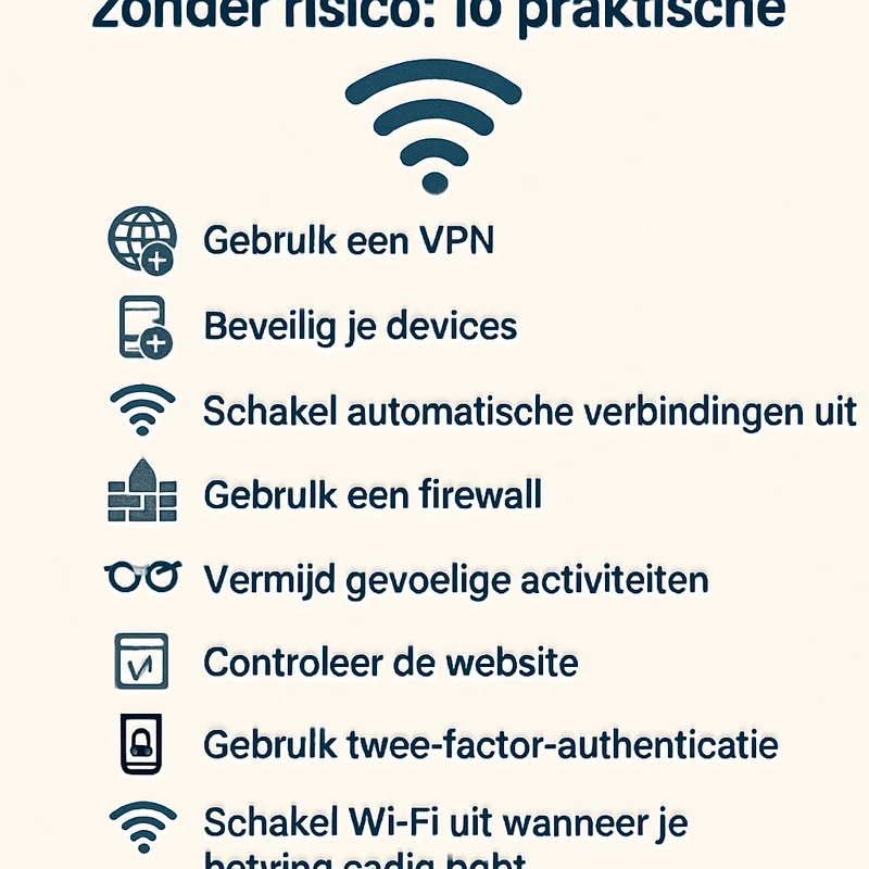 Openbare wifi gebruiken zonder risico: 10 praktische tips