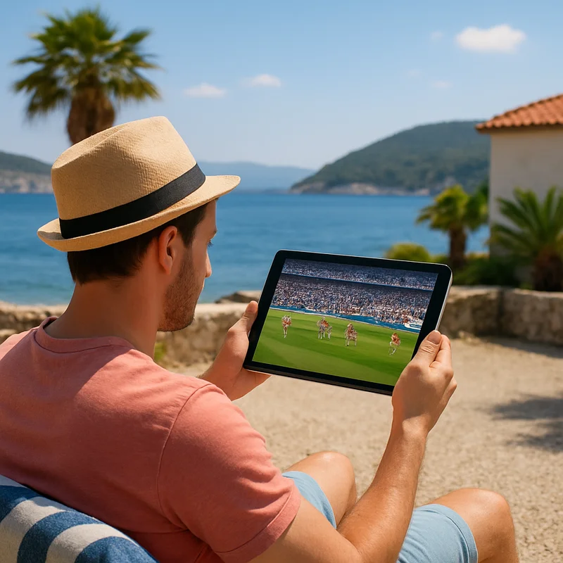 Voetbal of sportstreams kijken tijdens je vakantie in het buitenland