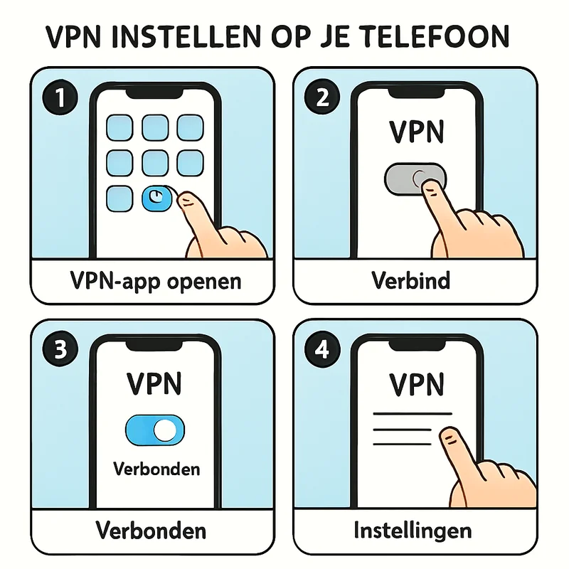VPN instellen op je telefoon stap voor stap