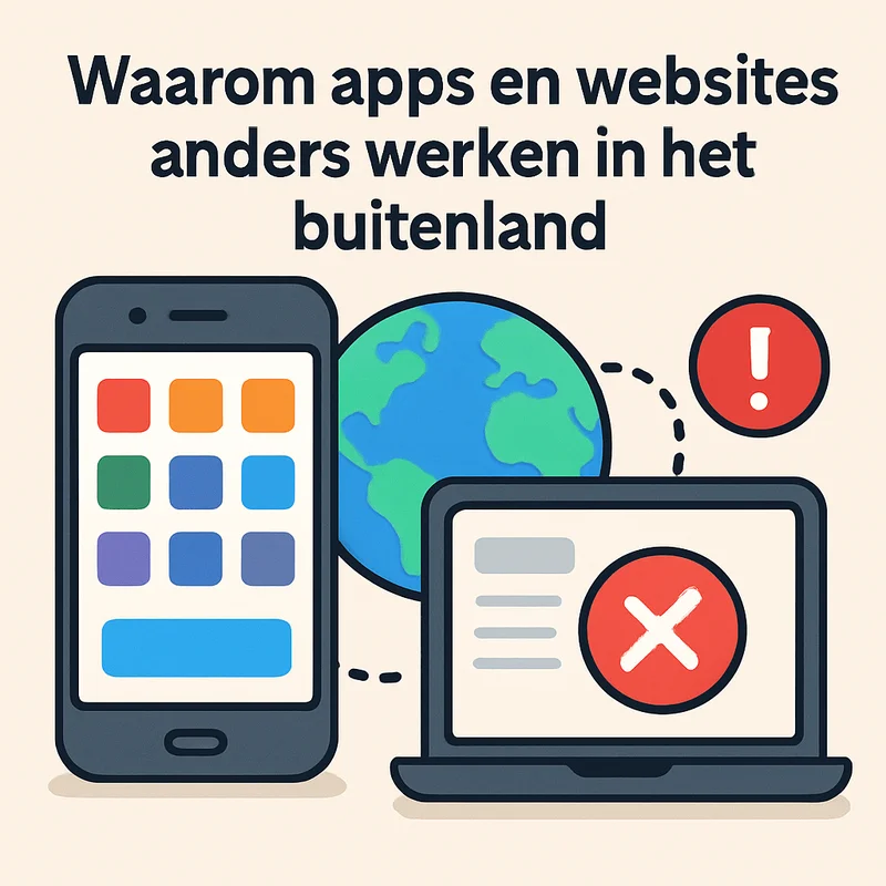 Waarom apps en websites anders werken in het buitenland