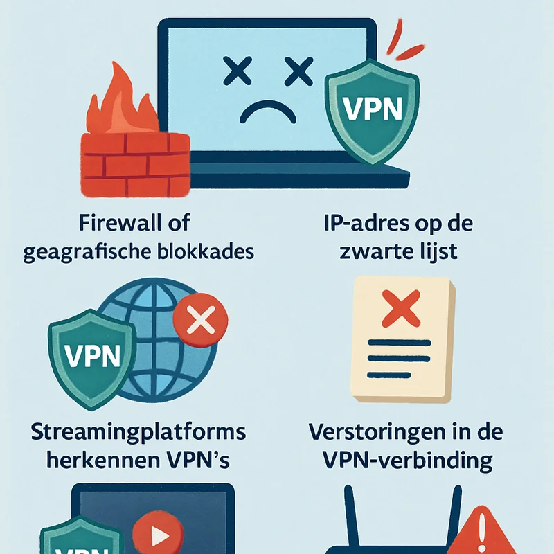 Waarom je VPN soms niet werkt met streamingdiensten