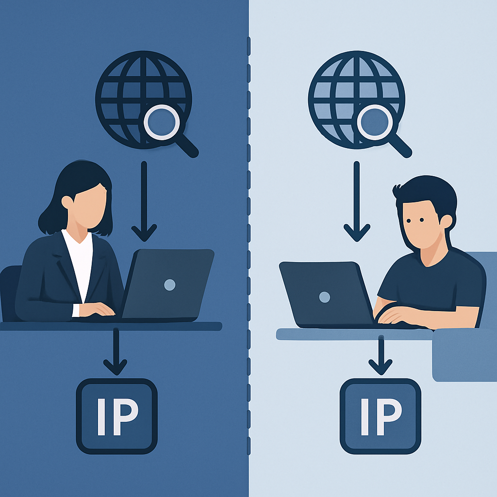 Zakelijk IP vs particulier IP: wat zien websites?